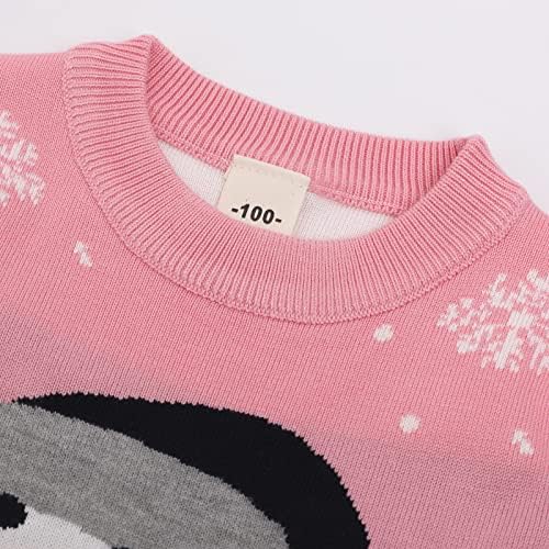 Knemksplanet грда Божиќен џемпер за мали деца девојчиња плетени џемпер деца пуловер џемпер кошула зимско топло палто