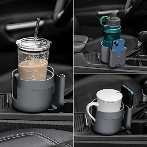 Адаптер за експандер на Купот на автомобили SuraCar со држач за телефони ги држи повеќето држачи и телефони за чаши за автомобили, компатибилен