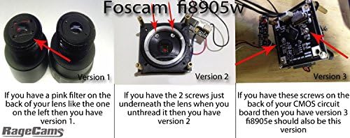 Ragecams леќи со широк агол од 2,8 мм за Foscam FI-8905W 9802W 8906W 8601W 9805P