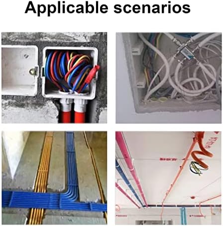 Autcreation Rish Tape Wire Putler низ wallидот на навој на жица Електричен кабел за влечење OD 4,5 mm плус столб за кабел за риба со челично