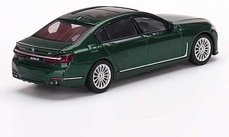 Alpina B7 xDrive Alpina Green Metallic Limited Edition на 1200 парчиња ширум светот 1/64 Diecast Model Car со вистинска скала минијатури MGT00498