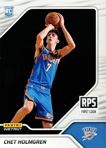 2022-23 Panini Instant RPS Прв изглед кошарка RPS-2 CHET Holmgren Rookie Card Thunder-само 2,692 направени