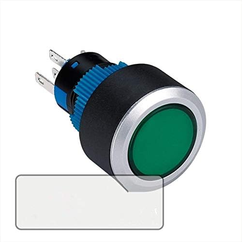 1NO 1NC прекинувач за копче за само-извршување на светло за опрема за машини со ламба за индикација, 6 парчиња/лот