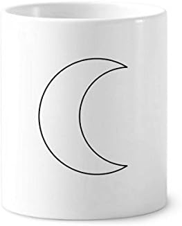 Симбол на месечината тотем образец форма на четка за заби држач за пенкало кригла керамички штанд -молив чаша