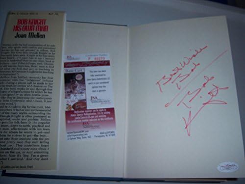 Боби Најт Индијана Хусиерс 3х Шампиони, неговиот Сопственик Џса/коа Потпиша Книга-Автограм Колеџ Списанија