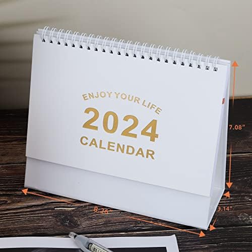 Календарот за мали биро на Галијар 2023-2024, 18 месечен календар на десктоп за десктоп, од 2023 до декември 2024 година