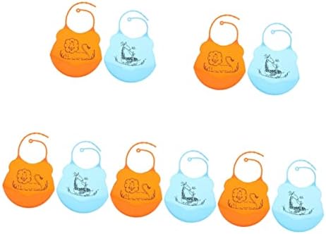 ДОИТУЛ 4 парчиња За Лигавчиња Силиконски Удобен Бебешки Пренослив Лигавче За Домаќинство Прилагодливи Професионални Заштитници Бебиња
