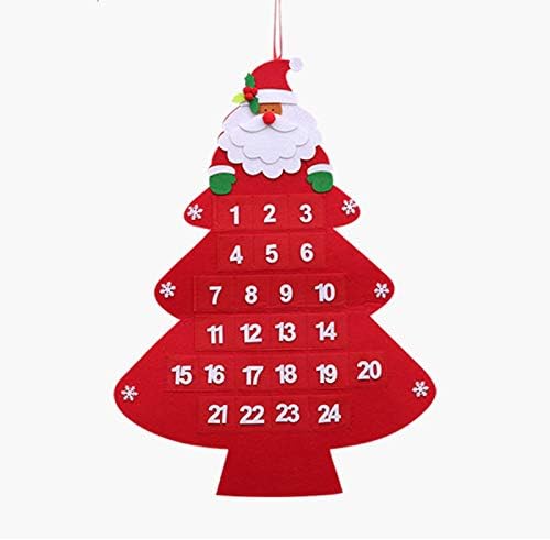 Доаѓањето Календар Божиќ Украси Божиќ Доаѓањето Календар 24 Дена Одбројување со Џебови,5943 см