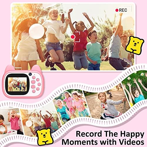1080p HD Селфи Видео Детска Камера Играчки СО 32gb SD Картичка, Дигитална Камера За Деца, Дете Камера за Девојки &засилувач; Момчиња Како Роденденски