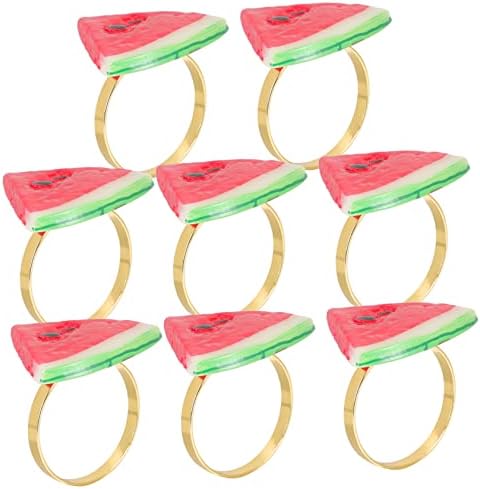 Абаодам 8 п.п. Хавајски декор Хаваи украс лубеница декор за салфетка прстени за салфетка прстен украс цвет салфетка прстени украси