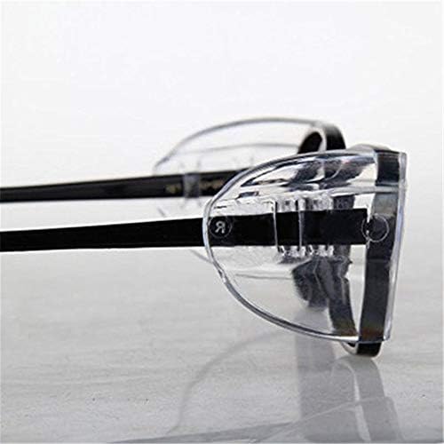 Странични штитови за безбедносни очила, 2 пара се лизгаат на јасни странични штитови за средни до големи очила