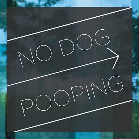CGSignLab |Без Какање Кучиња-Основно Црно Држење На Прозорецот | 5x5