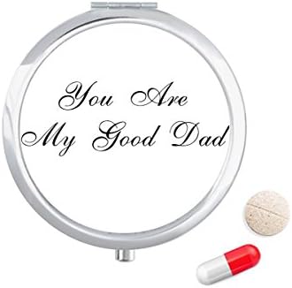 Добар Татко Татко Фестивал Цитат Пилула Случај Џеб Медицина Кутија За Складирање Контејнер Диспензерот
