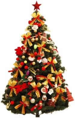 6ft вештачко новогодишно дрво/Божиќно украсување дома/со 215 приврзоци/Лесно за склопување