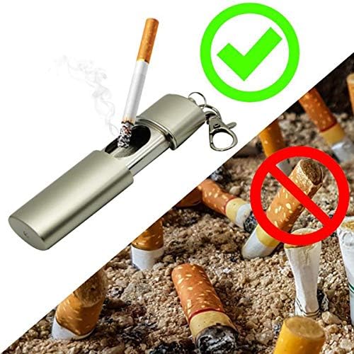 ECYC LTD Преносен пепелник креативен држач за пепел џеб пушењето на фиоката за пепел со ланци за цигари за цигари за капаци
