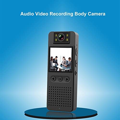 Alomejor Vlog Body Cam, апликација за мониторинг во реално време 1080p HD телесна камера 180 степени ротирачки леќи преносни за патување