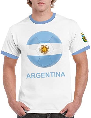 Дизм Аргентина Футбол Спортски фудбалски фудбалски мажи маица маичка Поло