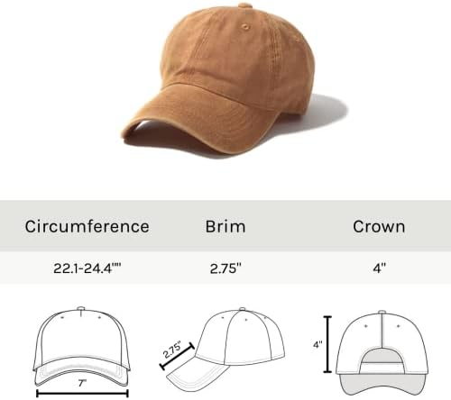 Измиена капа за бејзбол, гроздобер обичен татко капи за мажи/жена, неструктурирано празно капаче со тексас со низок профил