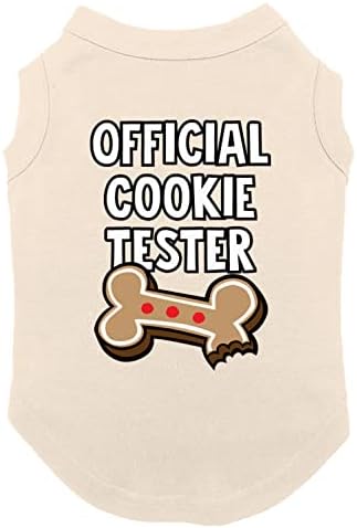 Официјален тестер за колачиња - Среќна Божиќна кошула за кучиња од ѓумбир од ѓумбир