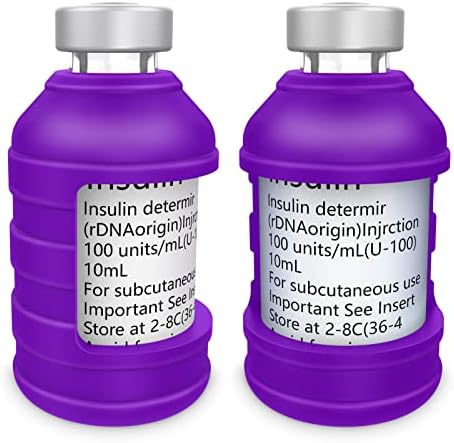 Инсулин на Medmax преку куќиште за заштитник на шишиња за дијабетичар, силиконски заштитен ракав на држач за инсулин, за да го заштитите вашиот инсулин шишенце од крше