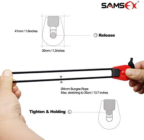 SamsFX риболов Брзо прачка врски поводник за држачи за пол -организатор, ленти за кабелски кабел