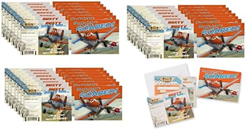 Уникатни Авиони Пакет Пакети За Роденденски Забави вклучува 24 Покани За Разгледници и 24 Картички За Благодарност