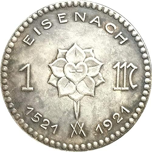 1921 Германска Монета Бакар Позлатена Сребрена Карпа Монети Занаети Колекцијакоин Колекција Комеморативна Монета