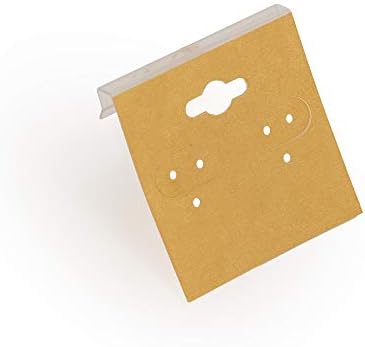 N'IcePackaging - 100 QTY обична сива 1 1/2 x 2 картички за обесени обетки - за куки за приказ или slatwalls - стока и продажба - клип/жица/пост