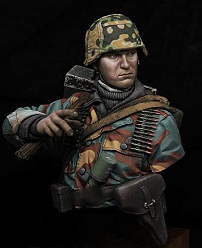 ETRIYE 1/10 смола карактер биста на WWII командант Diecast Model Bust Kit /YS085