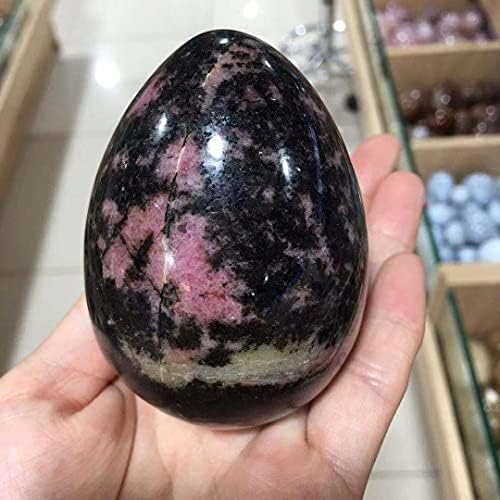 Абузив природен розов камен кристал кварц скапоцен камен јајце јајце реики декорација дома мебел аквариум роденденски подарок