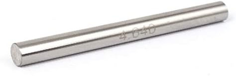 X-DREE 4,64 mm Dia GCR15 Цилиндар Прачка Мерење Приклучок Игла Мерач На Мерачот сребрен тон(4,64 mm Dia GCR15 Cilindro Varilla
