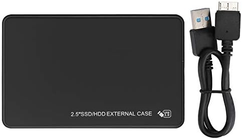 Jeanoko Мобилен хард диск надворешен случај, ултра тенок мобилен хард диск 2.5in преносен за Windows7