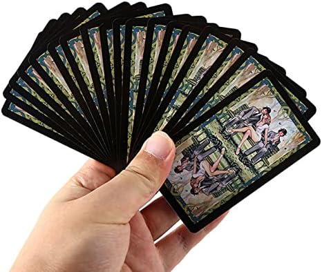 Сет на картички на YueChuxiao Tarot, 78 тароти картички со водич и кутија за почетници, оригинални алатки за дивинација идни кажување