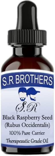 S.R браќа црна малина семе чисто и природно масло од носач на терапевтски одделение 30 ml