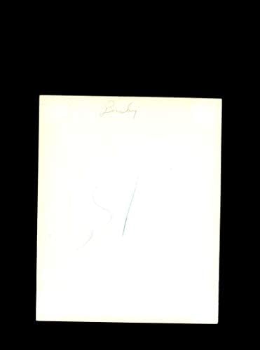 Jimим Бусби потпиша гроздобер од 1950 година во оригиналниот 5x4 Фото -автограм Чикаго Вајт Сокс