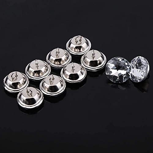 50pcsbuttons rhinestone кристални копчиња светли копчиња за занаетчиска декорација за торби чевли облечени венчални венчавки