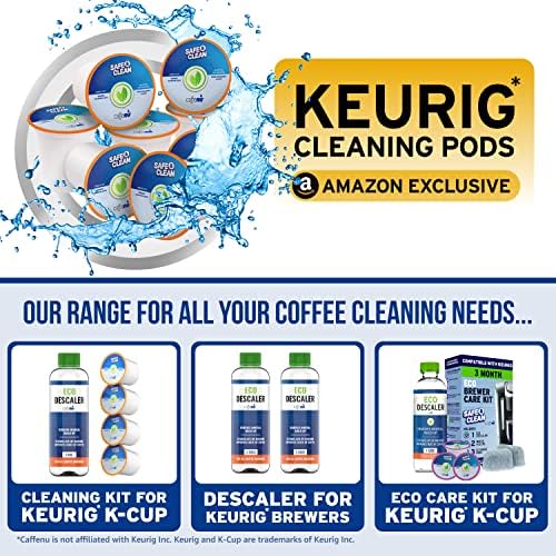 8-Пакет На Keurig Чистење Парчиња За Keurig 1.0 &засилувач; 2.0 Машини. К Чаша Почиста Парчиња Отстранува Застоена Кафе Остатоци &засилувач;