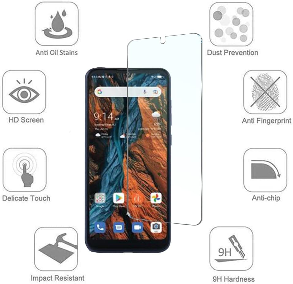 Covth за Потрошувачки Мобилен Верве Поврзете Заштитник На Екранот Од Калено Стакло [ 2-Пакување ], 9h Цврстина HD Проѕирно Стакло [Анти-отпечаток