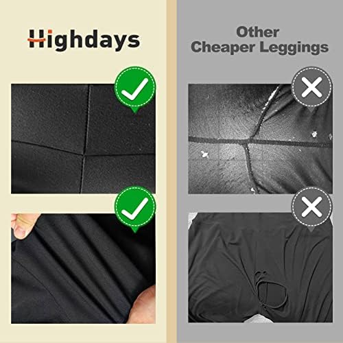 Highdays 3 пакувања за чување на жени со џебови - тренингот со високи половини Капри работи за јога панталони