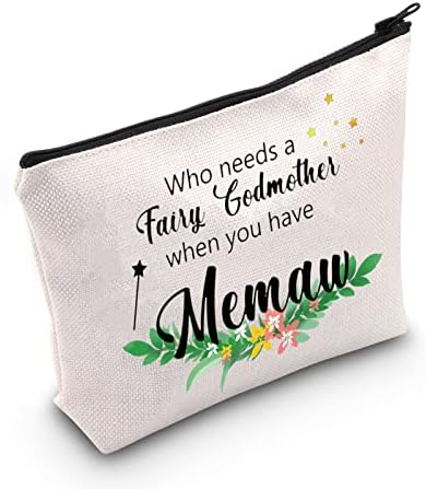 CMNIM Најдобра Меморандум Некогаш Козметичка Торба Подароци За Баба За Подарок За Роденден Од Внуци На Кои Им Е Потребна Кума Од Самовила Кога