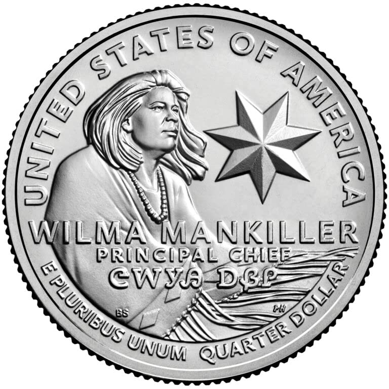 2022 П, Д Вилма Манкилер, Американски Жени Четвртина Серија 2 Монета Нециркулирани