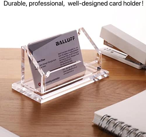 Носител на визит -картичка Sanrui за биро чиста акрилна визит -картичка приказ на визит -картичка штанд канцеларија