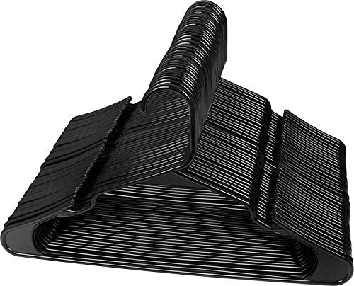 Кисеар облека закачалки пластични закачалки за облека црна од киесар