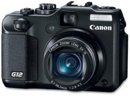 Канон G12 10 MP дигитална камера со стабилизиран зум на 5x оптичка слика и LCD со вари-агол од 2,8 инчи