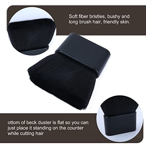 Бербер вратот Дастер Црно меко чистење на ликот за коса, стилизирање на косата за сечење на косата Барбер и домашна употреба 2 пакувања