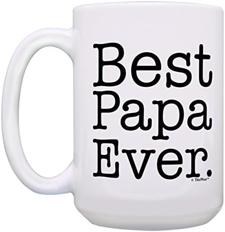 Оваа Облека Подарок За Денот На Таткото Најдобар Роденденски Подарок За Тато Некогаш Роденден Шолја За Кафе Чај Бела