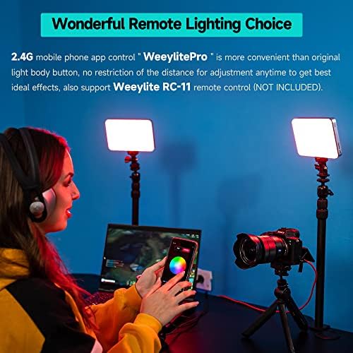 Viltrox Sprite 15c RGB LED панел светло, контролна апликација Преносен клуч светло W NP-F550 Type-C за полнење CRI95+ 360 ° Целосна боја 2800-6800K