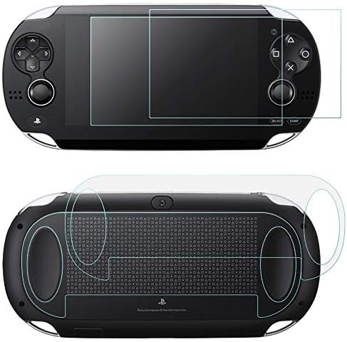 Заштитници на екранот Компатибилен Sony PlayStation Vita 1000 &засилувач; Задни Капаци, AFUNTA 2 Пакет Калено Стакло за Предниот Екран &засилувач;