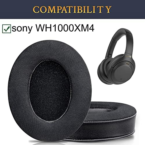 Замена на слушалки за ладење на духови со душиви за слушалки за Sony WH-1000XM4, перничиња за ушни влошки со пена за изолација на бучава со висока