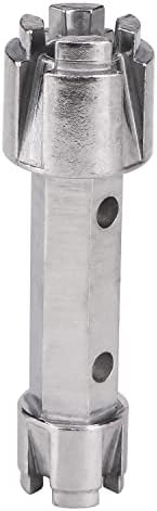 Копче за отстранување на одвод на филисон када, двојно завршен клуч за одводнување, гумче клуч за тешки алуминиум се вклопува 3/8 или 1/2 инчен